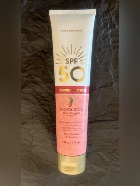 Bath and Bodyworks Costa Rica Pink Pineapple Sunrise SPF 50 Sunscreen New